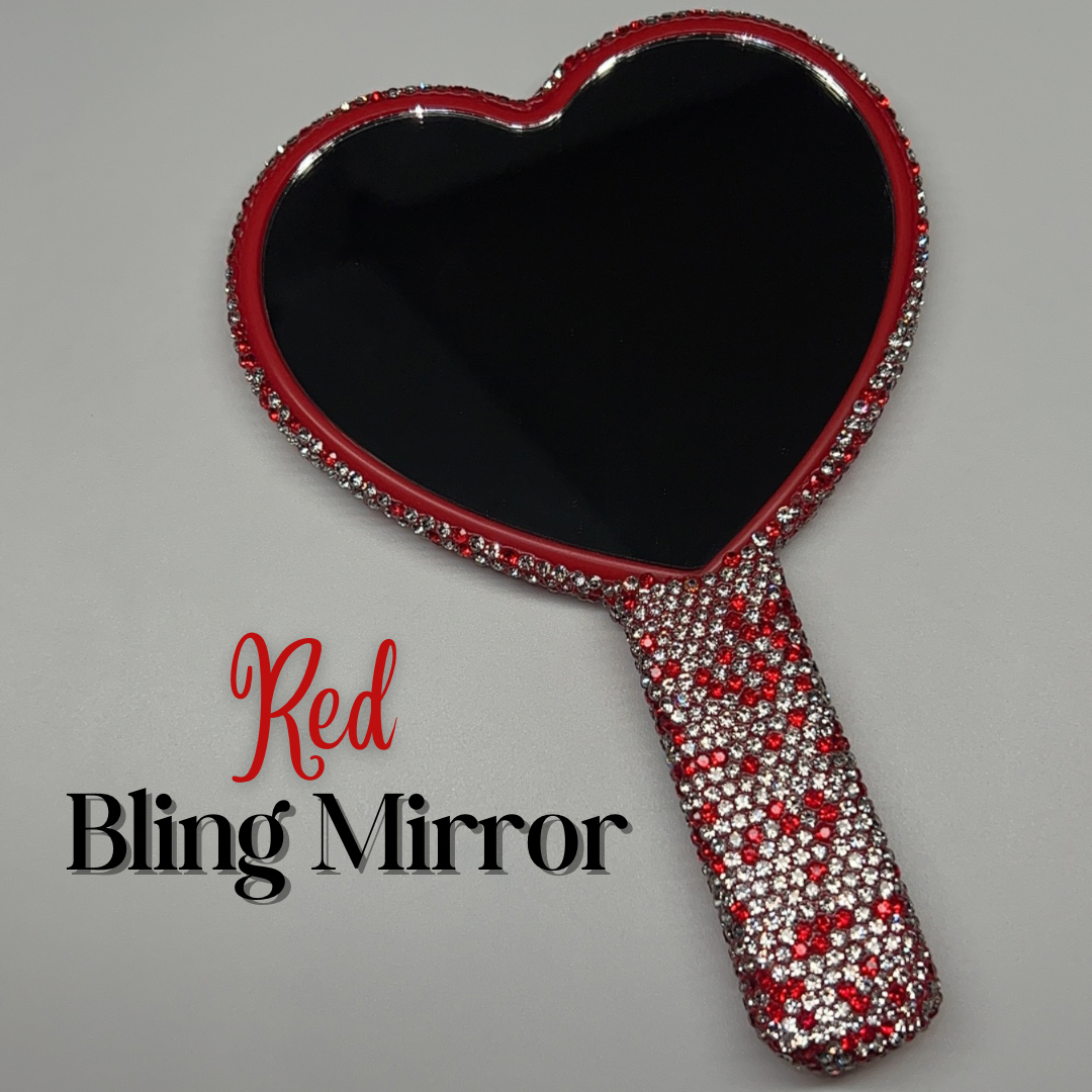 Crystal Bling Mirror RED❣️